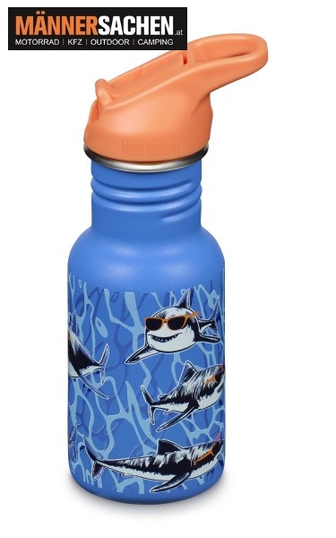 Klean Kanteen Edelstahl Trinkflasche Kid Classic 355ml mit Flip Sport Cap