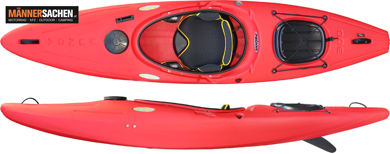 PRIJON Kajak MUNGA rot - dein Kajak für alle Fälle INKL. GRATISLIEFERUNG !