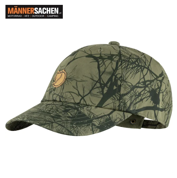 FJÄLLRÄVEN Kappe Lappland Camo Cap in grün camo oder dark olive camo erhältlich. Jagdkappe Fischerka
