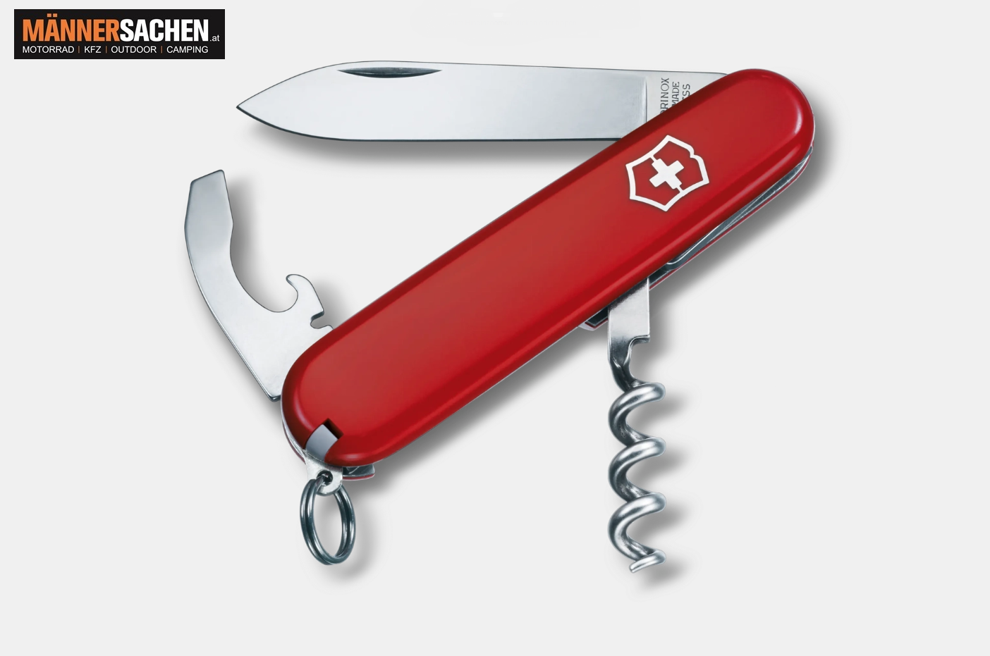 VICTORINOX Taschenmesser Waiter mit 9 Funktionen speziell für Weinliebhaber in rot