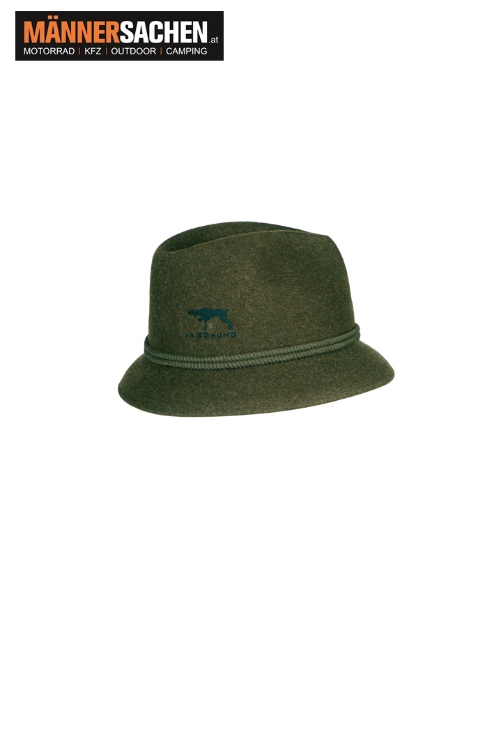 JAGDHUND Hut "Linz" mit klassischer Kordelgarnitur in GRÜN oder BRAUN