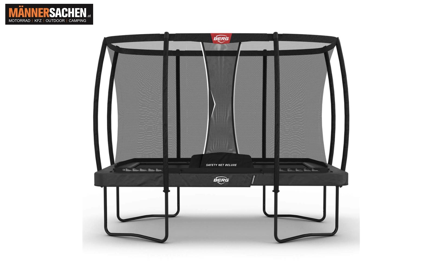 BERG TOYS TRAMPOLIN Ultim Champion Regular 330 GRAU + Sicherheitsnetz Deluxe