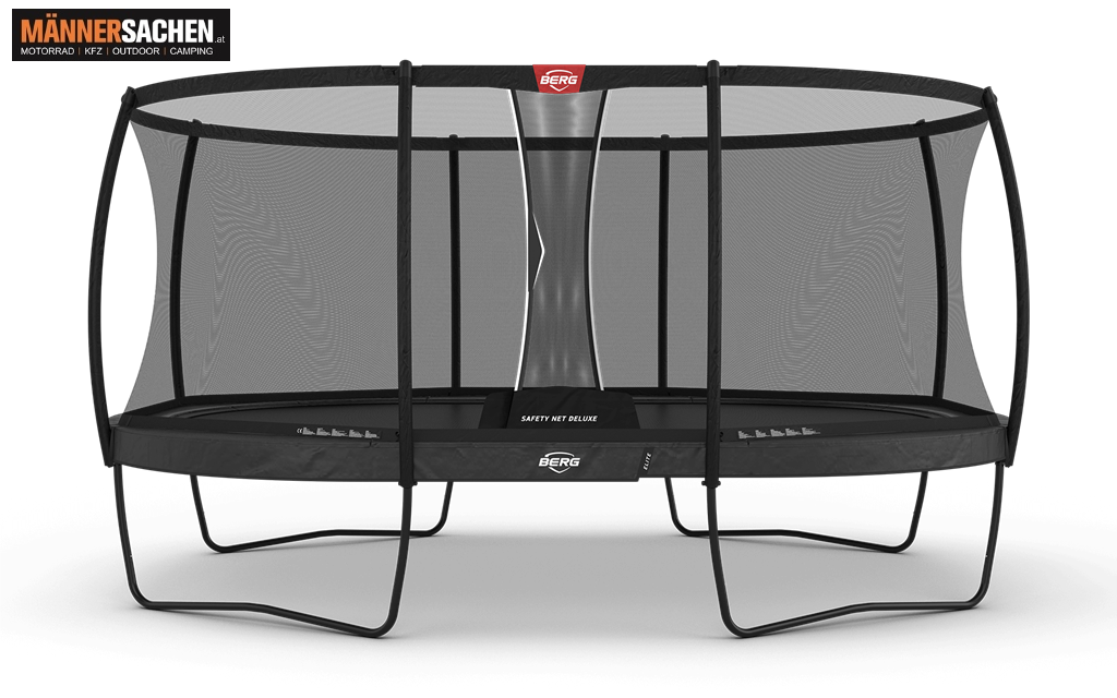 BERG TOYS Trampolin ELITE REGULAR 520 GRAU + SICHERHEITSNETZ DELUXE 30.45.75.33