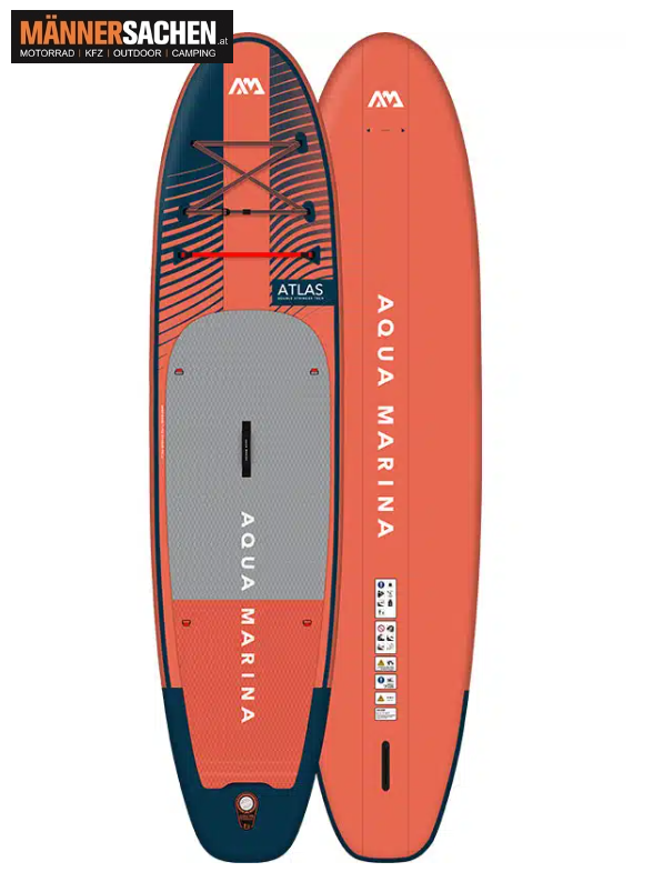 AQUA MARINA SUP Strand Up Board "ATLAS" 12’0 Edition Sky Glider" Paddel 366 cm, Nutzlast 180 kg - UN
