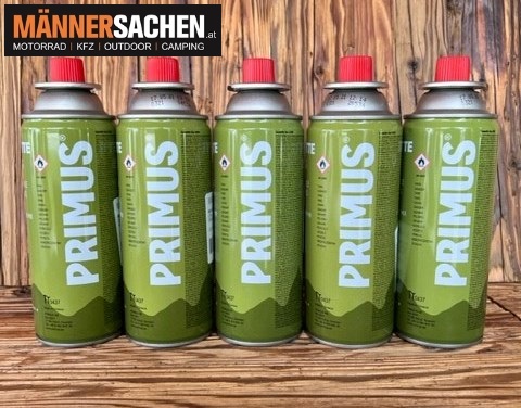 PRIMUS Ventilkartusche 5 STÜCKPACKUNG GAS Cassette Gas 2208 Propan / Butane Mix 220 Gramm /