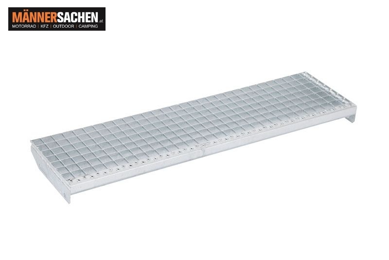 Gitterrost-Stufen 30 x 30 mm, feuerverzinkt - Breite: 800 mm, Tiefe: 240 mm