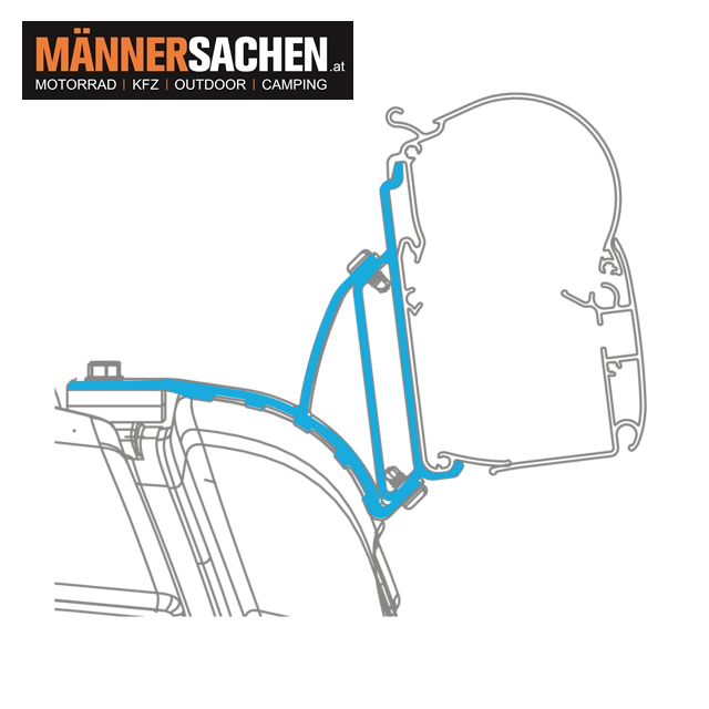 DOMETIC PerfectWall Adapter 029 zur perfekten Dachmontage auf VW T5 / T6  passend zu PerfectWall PW