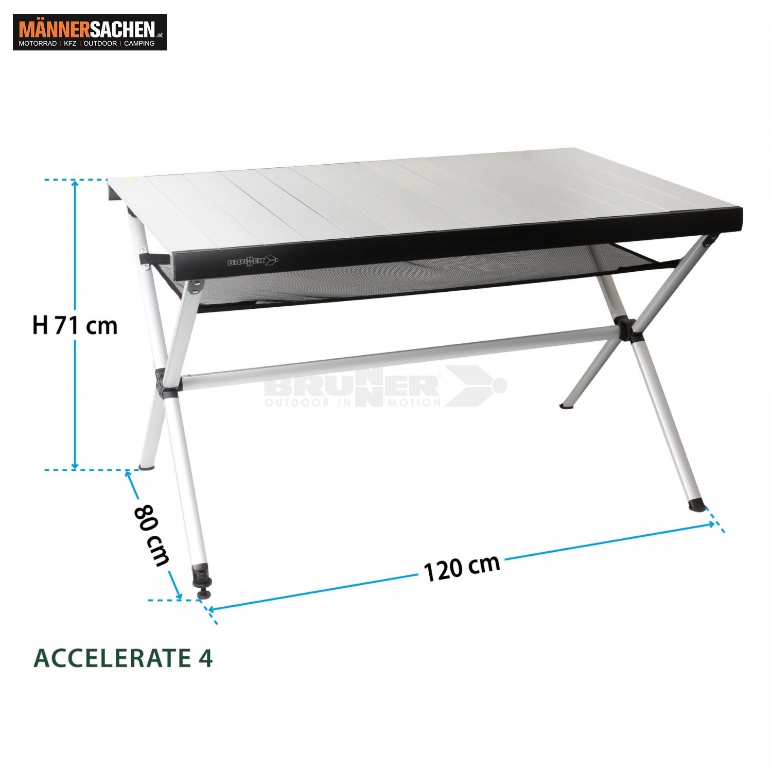 BRUNNER Campingtisch ACCELERATE - Sehr beliebter Campingtisch