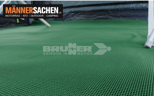 BRUNNER Zeltteppich YUROP GRÜN für Geschmeidigkeit und Gehkomfort