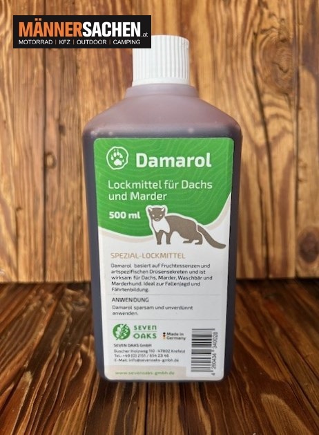 Seven Oaks DAMAROL Lockmittel für Dachs, Marder und Waschbär 500ml Österreichweiter Versand