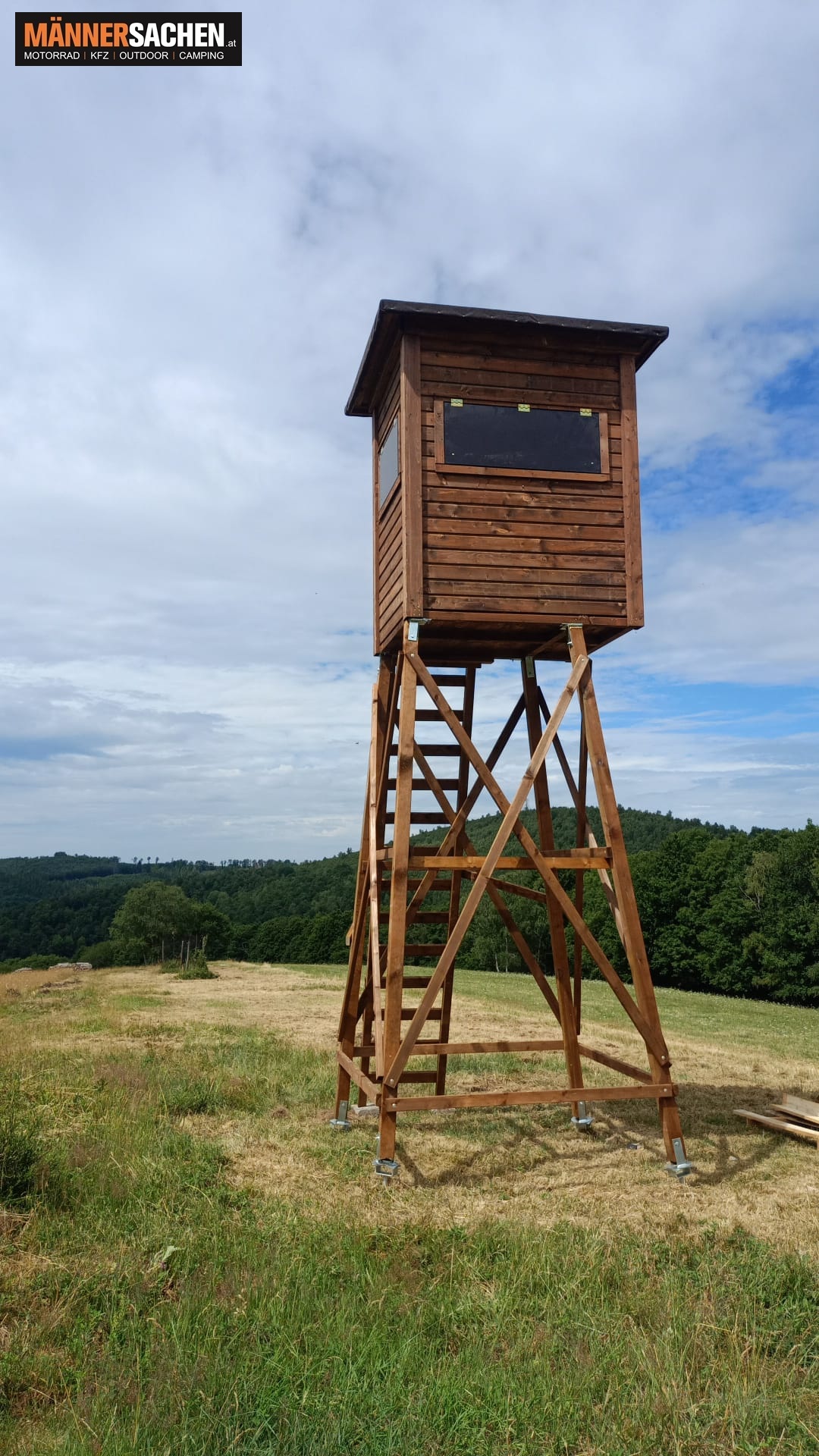 Förster-Kanzel - Premium Kanzel, ohne Zubehör mit einem großem Fenster ca. 100x40 cm