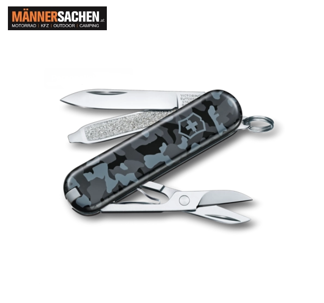 VICTORINOX Classic SD kompaktes Taschenmesser mit 7 Funktionen in Navy Camouflage