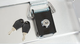 Zylinderschloß für Alukisten gleichschließend m. 2 Schlüssel