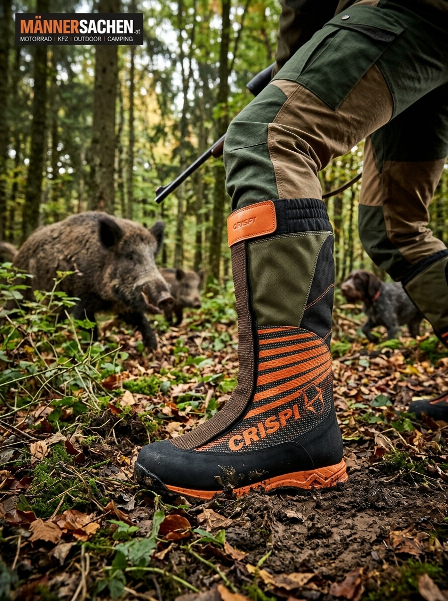 CRISPI Highland PRO - doppelte wasserdichte Innenfütterung. Farabe : grün / orange KAUFTIPP für schwerste Beanspruchung !