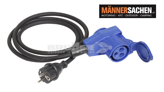 BRUNNER ADAPTOR SCHUKO/CEE 90 • 150 CM 150 cm / 3x1,5 mm²