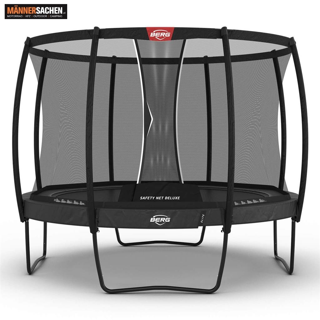 BERG TOYS Trampolin ELITE REGULAR 330 GRAU + SICHERHEITSNETZ DELUXE 37.81.03.03