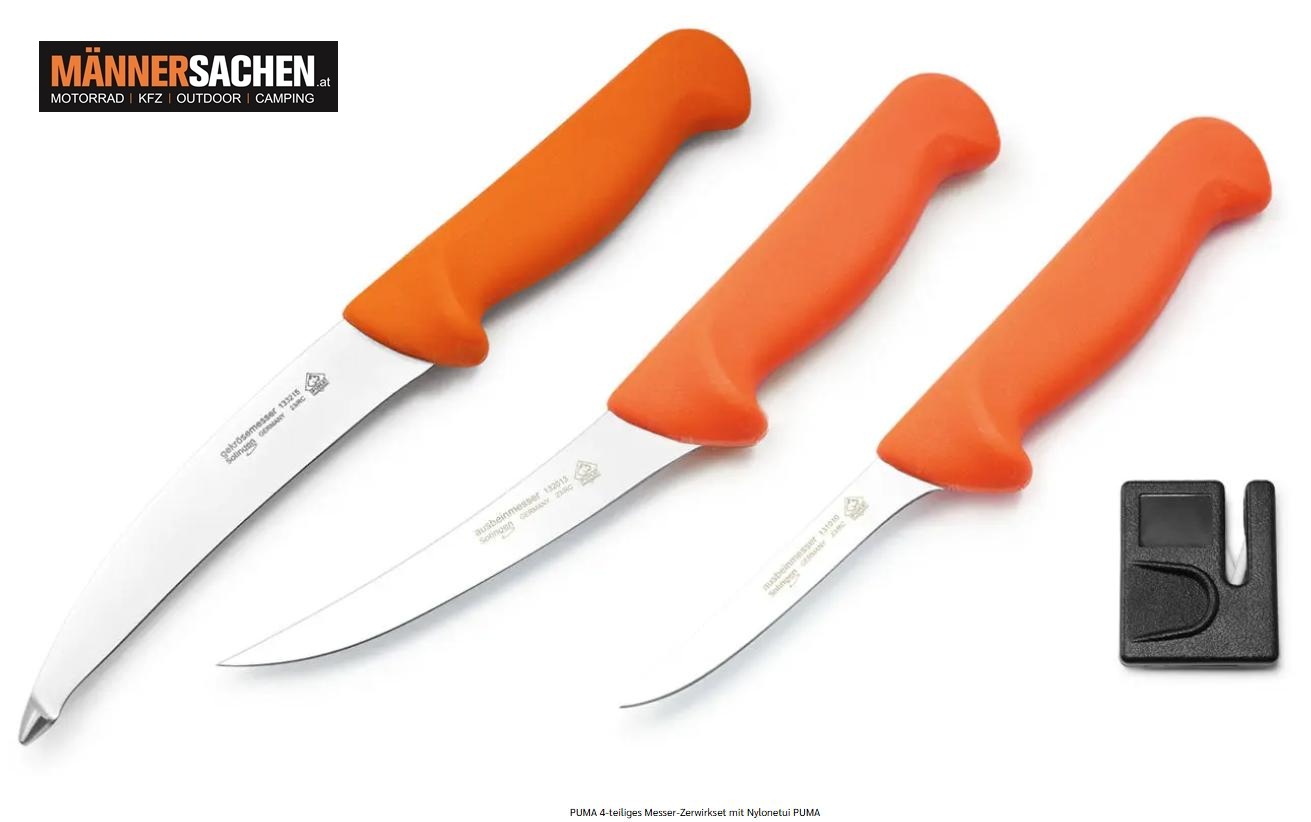 PUMA 4-teiliges Messer-Zerwirkset mit Nylonetui