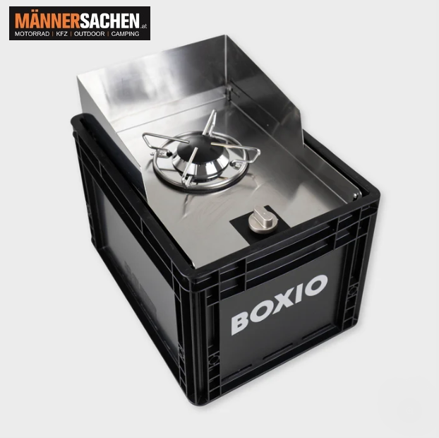 BOXIO COOK - Der Gaskocher in der Eurobox mit regulierbarer Gasflamme inkl. GRATISVERSAND