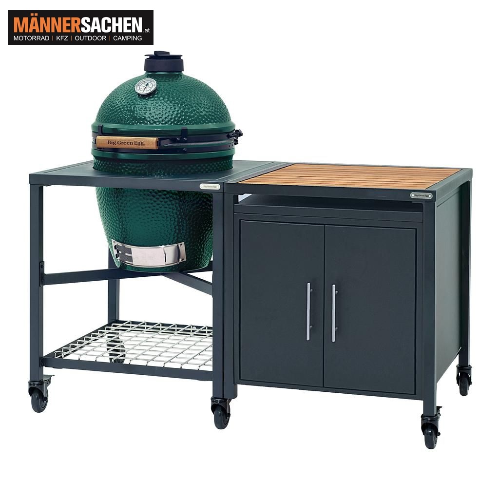 BIG GREEN EGG Kamado Grill OUTDOORKÜCHE LARGE MIT ERWEITERUNGSSCHRANK