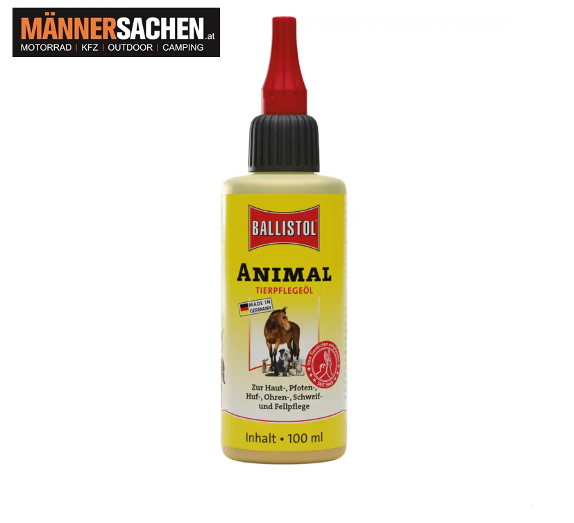 BALLISTOL Animal, Tierpflegeöl 100 ml natürliche und sanfte Pflege zum Schutz für alle Vierbeiner