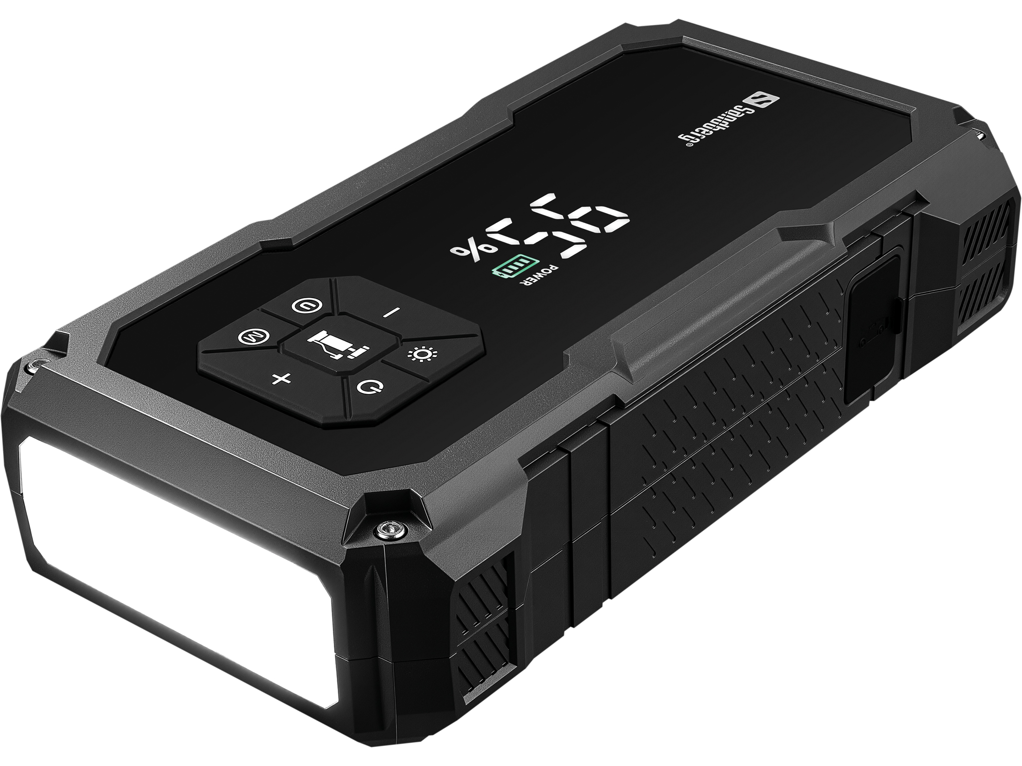 SANDBERG Car Jumpstarter TirePump 10000 ist dein komplettes Rettungswerkzeug unterwegs ! Jumpstart - Luftpumpe - Powerbank - LED Lampe in Einem !