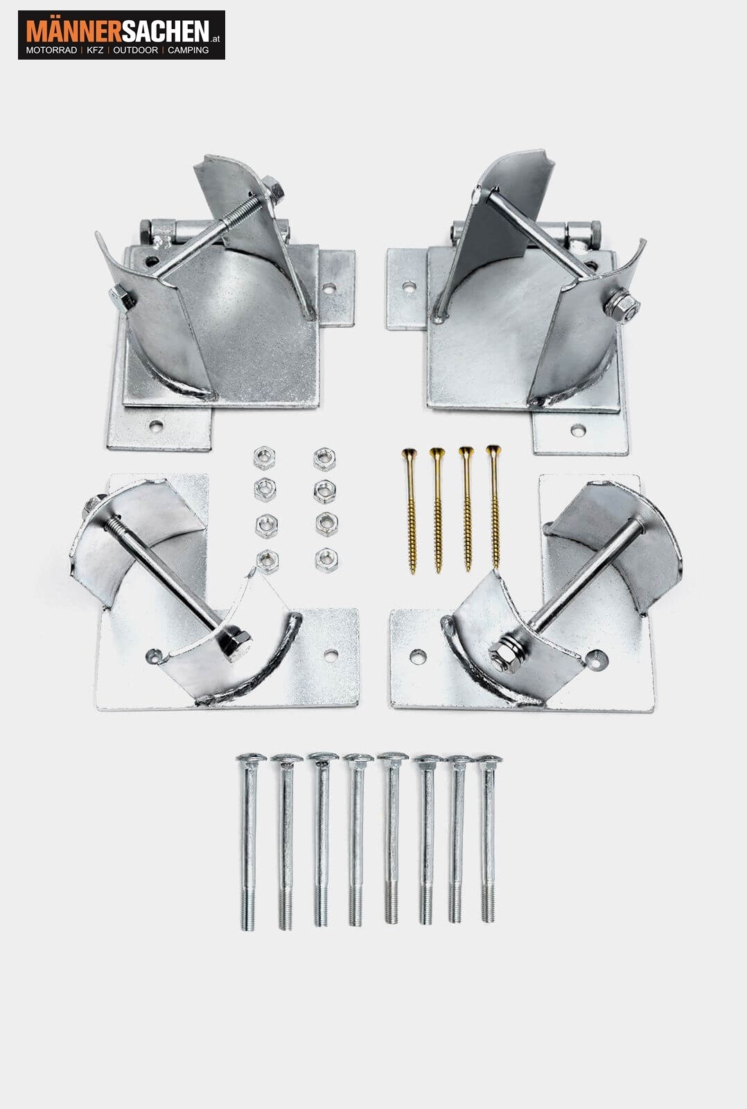 Montagehülsen-Set,  2 fest 2 klappbar ABHOLUNG oder VERSAND