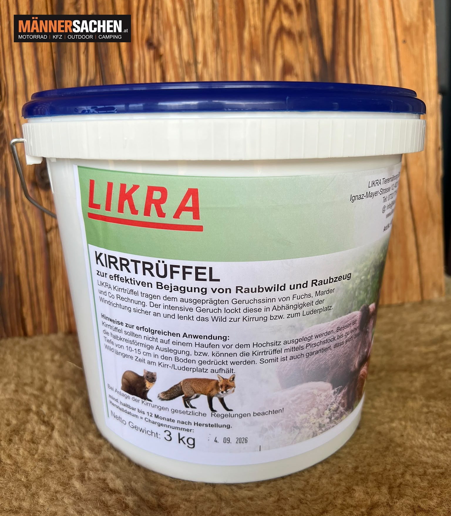LIKRA Kirrtrüffel – Lockmittel für Fuchs, Marder & Raubwild. Geeignet für Jagd, Fischerei und Tierfotographie. NEUHEIT !!! KAUFTIPP !!!