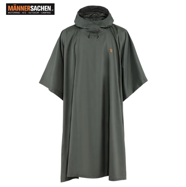 FJÄLLRÄVEN Poncho mit Druckknöpfen an den Seiten in der Farbe Graphite oder Dark Olive