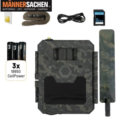 ICU Wildkamera CLOM Cam6 Premium Modell. Inkl 3x 18650 CellPower BLACK (4000 mAh) & INKL. GRATISLIEFERUNG ! UNSER KAUFTIPP ! 