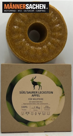 WILDLUTSCHER Leckstein süß/saurer Apfel 1,8kg lockt, bindet & lenkt Rot-, Schwarz- & Muffelwild