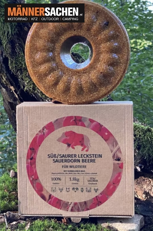 WILDLUTSCHER Leckstein Sauerdorn Beere 1,8 kg lockt, bindet und lenkt Schwarzwild und Rotwild