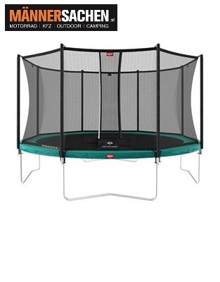 BERG TOYS Trampolin FAVORIT Regular 380 in grün mit Sicherheitsnetz COMFORT 35.12.01.03