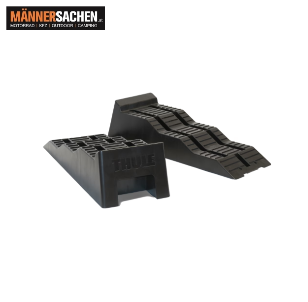 THULE Auffahrkeile LEVELERS schwarz in einer Tragetasche 2 Stück. Ideal für Camping mit Dachzelt