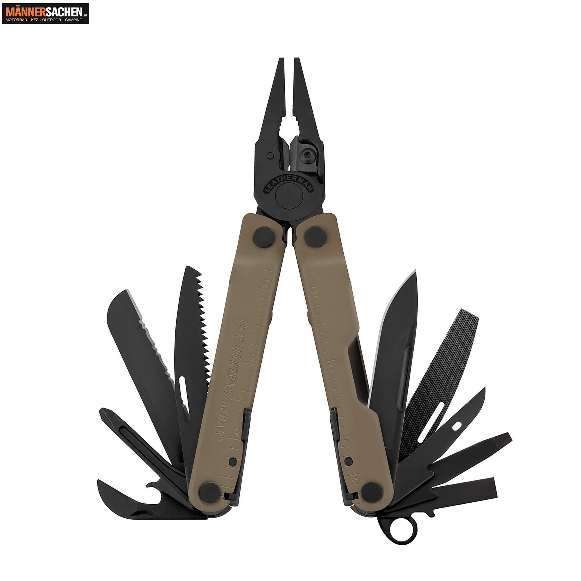 LEATHERMAN REBAR Multi-Tool Werkzeug mit 14 verschiedenen Tools