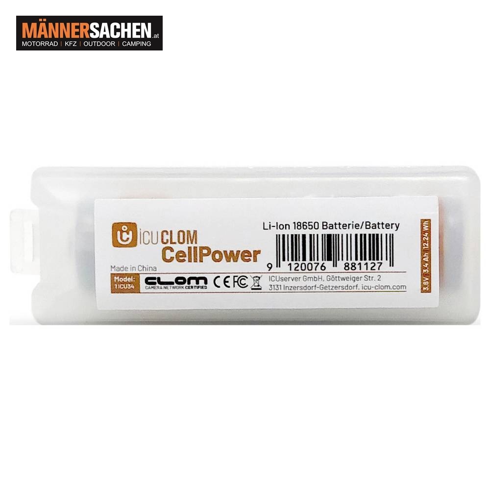 ICU CellPower Lithium-Ionen-Akku 18650 3400 mAH. Ideal für Überwachungskameras und Wärmebildgeräte ! KAUFTIPP ! BESTSELLER !  