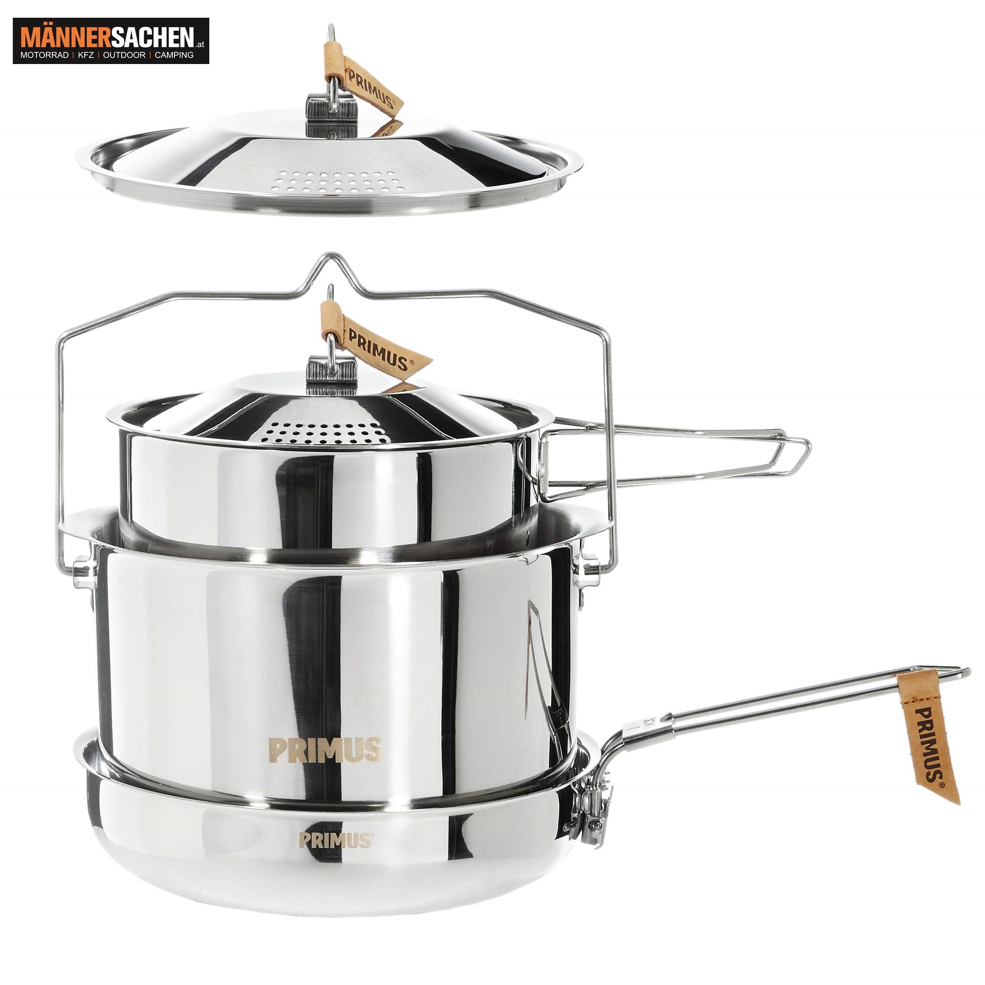 PRIMUS CAMPFIRE COOKSET S.S. LARGE - Campinggeschirr P738001 KAUFTIPP Topqualität