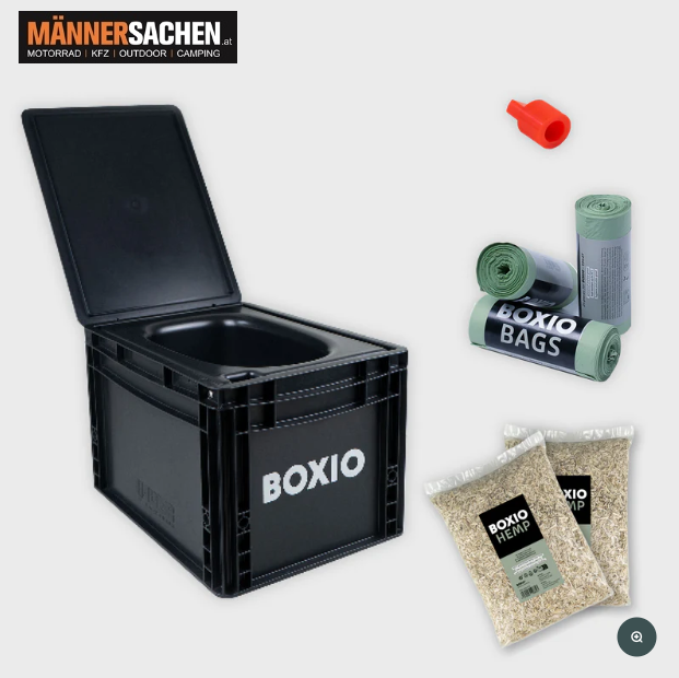 BOXIO TOILET PLUS Trenntoilette Starter Set im Euroboxformat inkl. GRATISVERSAND