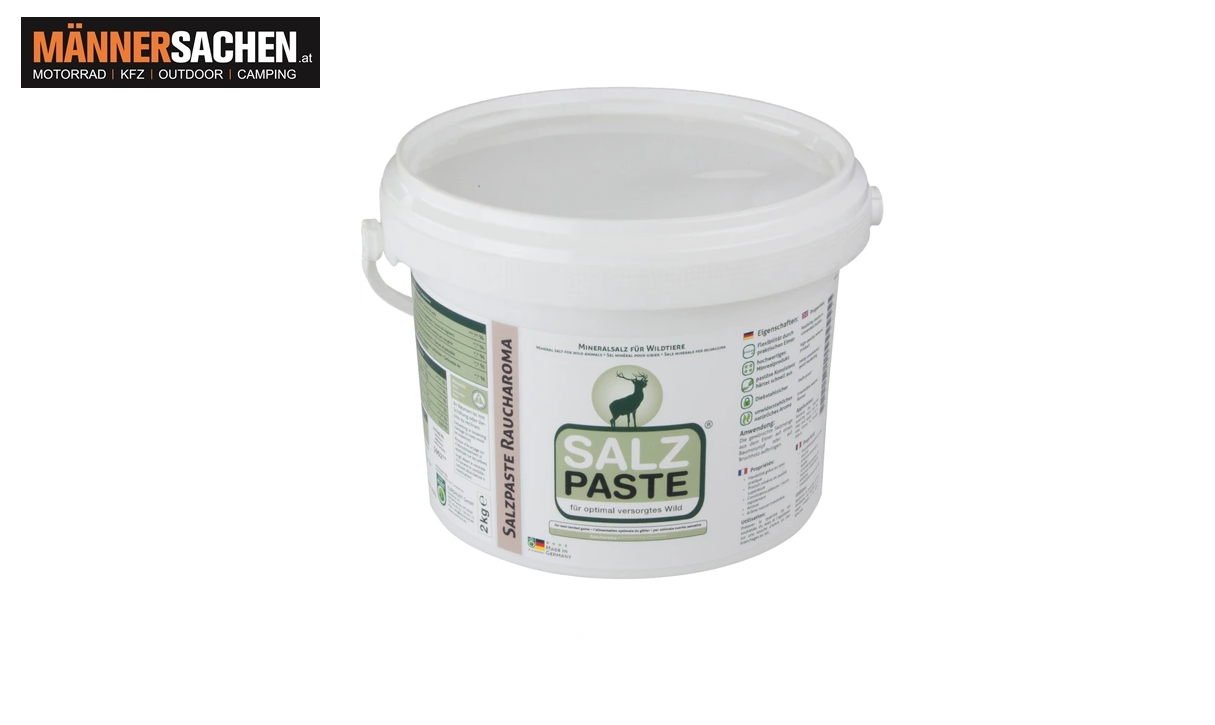 EUROHUNT Salzpaste mit Raucharoma, 2 kg ideal für Rot-, Reh-, Dam- und Muffelwild