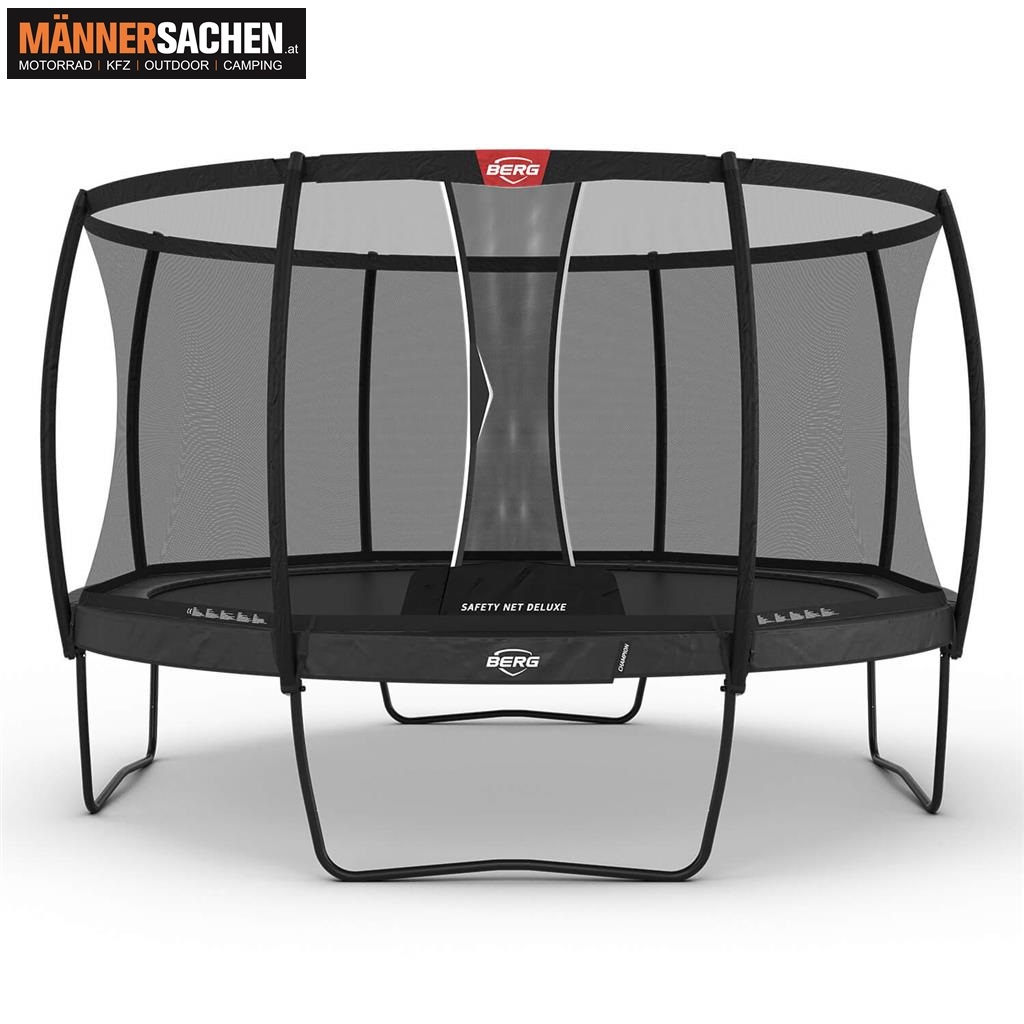 BERG TOYS Trampolin CHAMPION REGULAR 430 grau + SICHERHEITSNETZ DELUXE 35.44.93.04