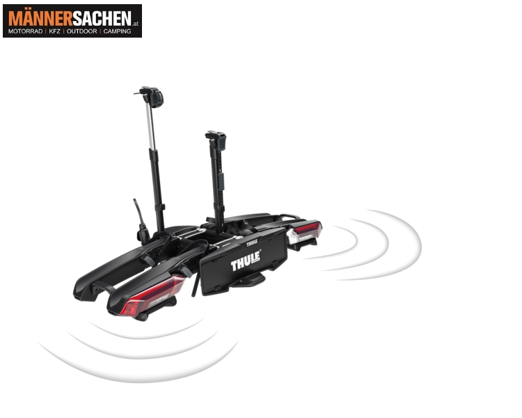 THULE EPOS ParkSecure 2Bike! Premium-Fahrradträger mit integrierten Parksensoren für zusätzlichen Schutz und Komfort