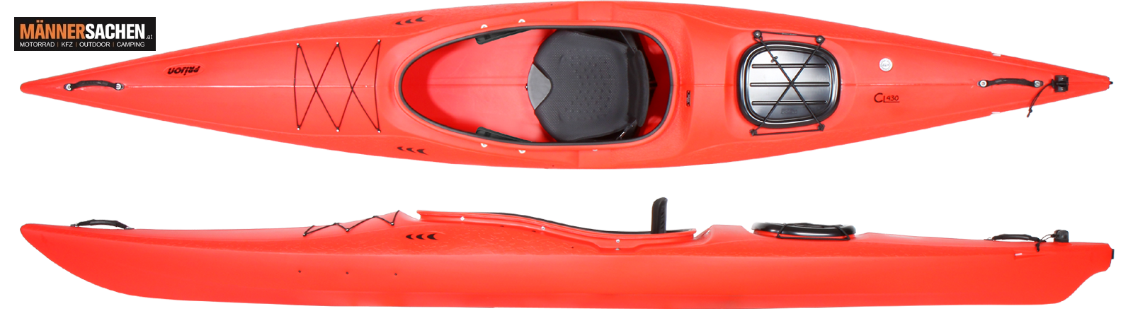 PRIJON Kajak CUSTOM LINE CL 430 BASIC - tolles Einsteigerkajak um wenig Geld. SOMMERSCHLUSSVERKAUF !