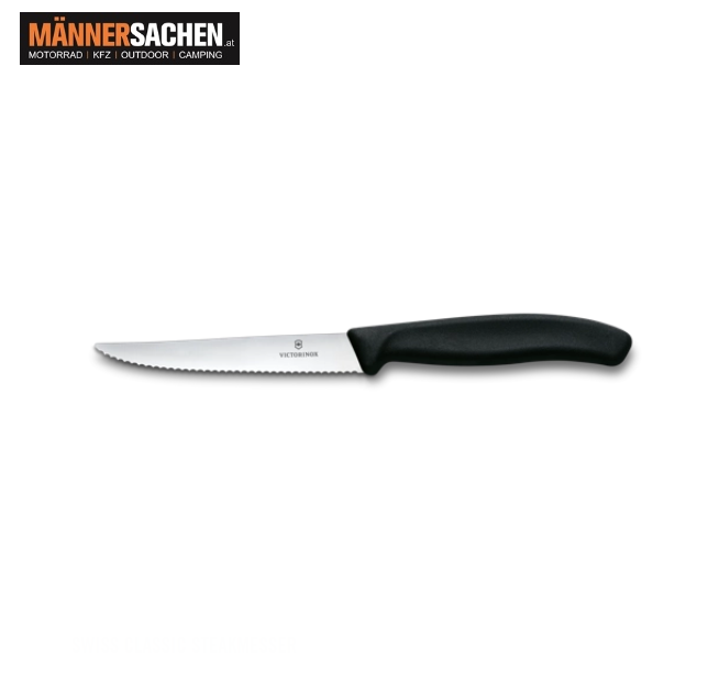 VICTORINOX Swiss Classic Steakmesser mit Wellenschliff in der Farbe schwarz oder blau