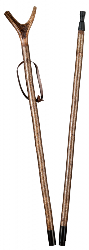 GASTROCK Pirschstock ZIELSTOCK HIRSCHHORNGABEL zweiteilig. Sehr schön und hochwertig verarbeitet !