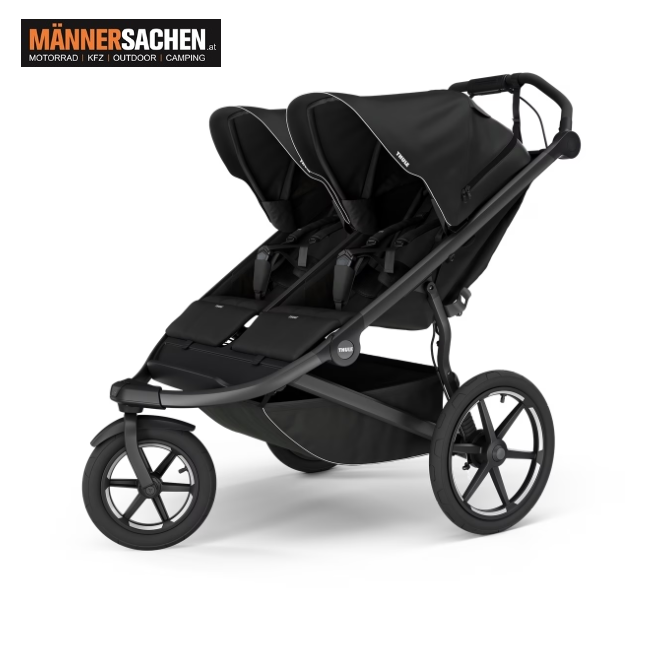 THULE Urban Glide 3 double Doppelbuggy für jedes Terrain Parallelbuggy in schwarz