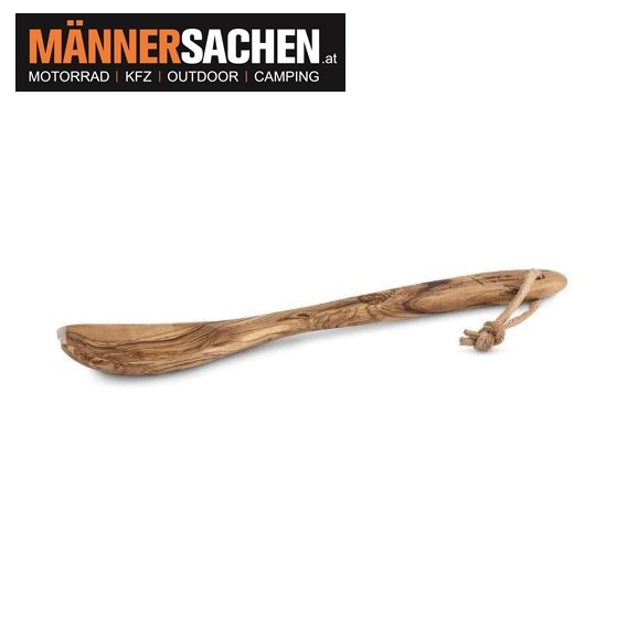 PETROMAX Löffel Olivenholz mit Lederriemen Aufhängung