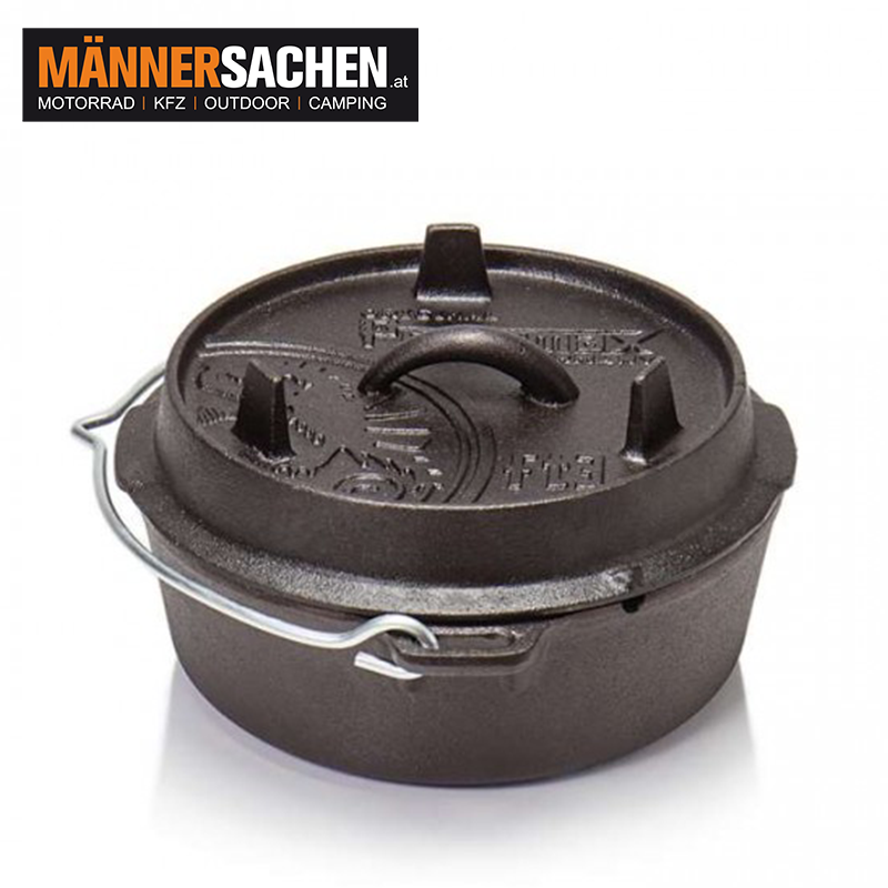 PETROMAX FEUERTOPF FT3 DUTCH OVEN Gusseisentopf - Das Original mit Füßen oder planer Boden