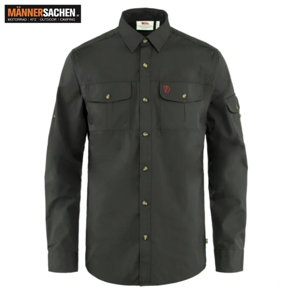 FJÄLLRÄVEN Singi Trekking Shirt LS M mit Ärmeln zum Knöpfen und zwei Brusttaschen