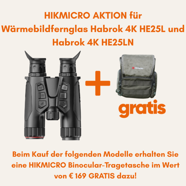 HIKMICRO Wärmebildfernglas Habrok 4K HE25L 5.5-22x60