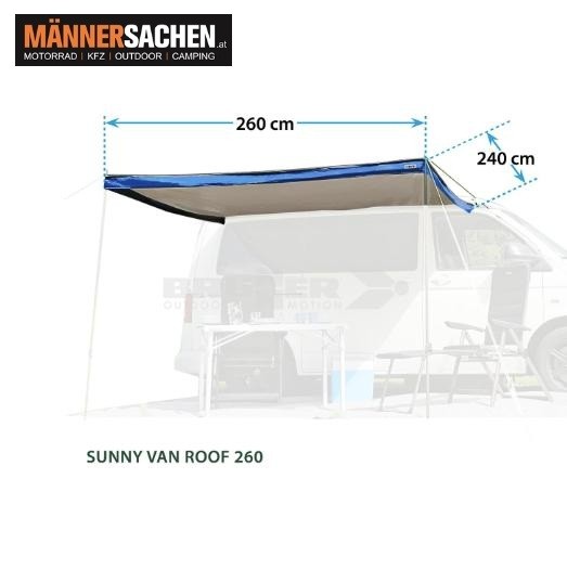 BRUNNER SUNNY VAN ROOF - Sonnenvordach für Busse 260 cm oder 300 cm