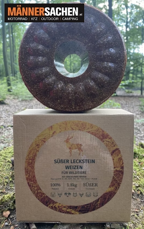 WILDLUTSCHER Leckstein Süßer Weizen 1,8 kg lockt, bindet und lenkt speziell Rot- & Schwarzwild